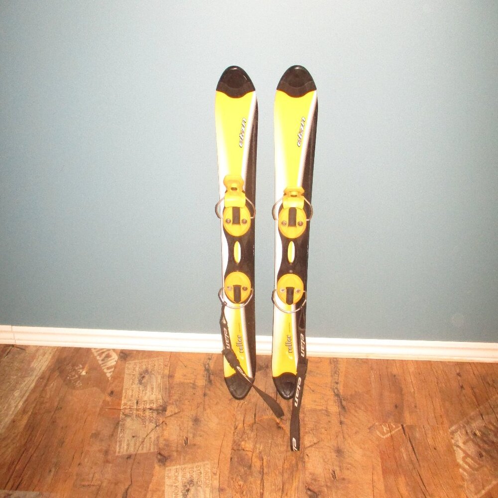 ELAN Roller Snowblades Mini skis 92 cm Adjustable Bindings Trick Skis